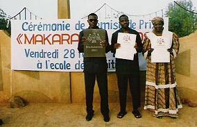 Os três primeiros laureados